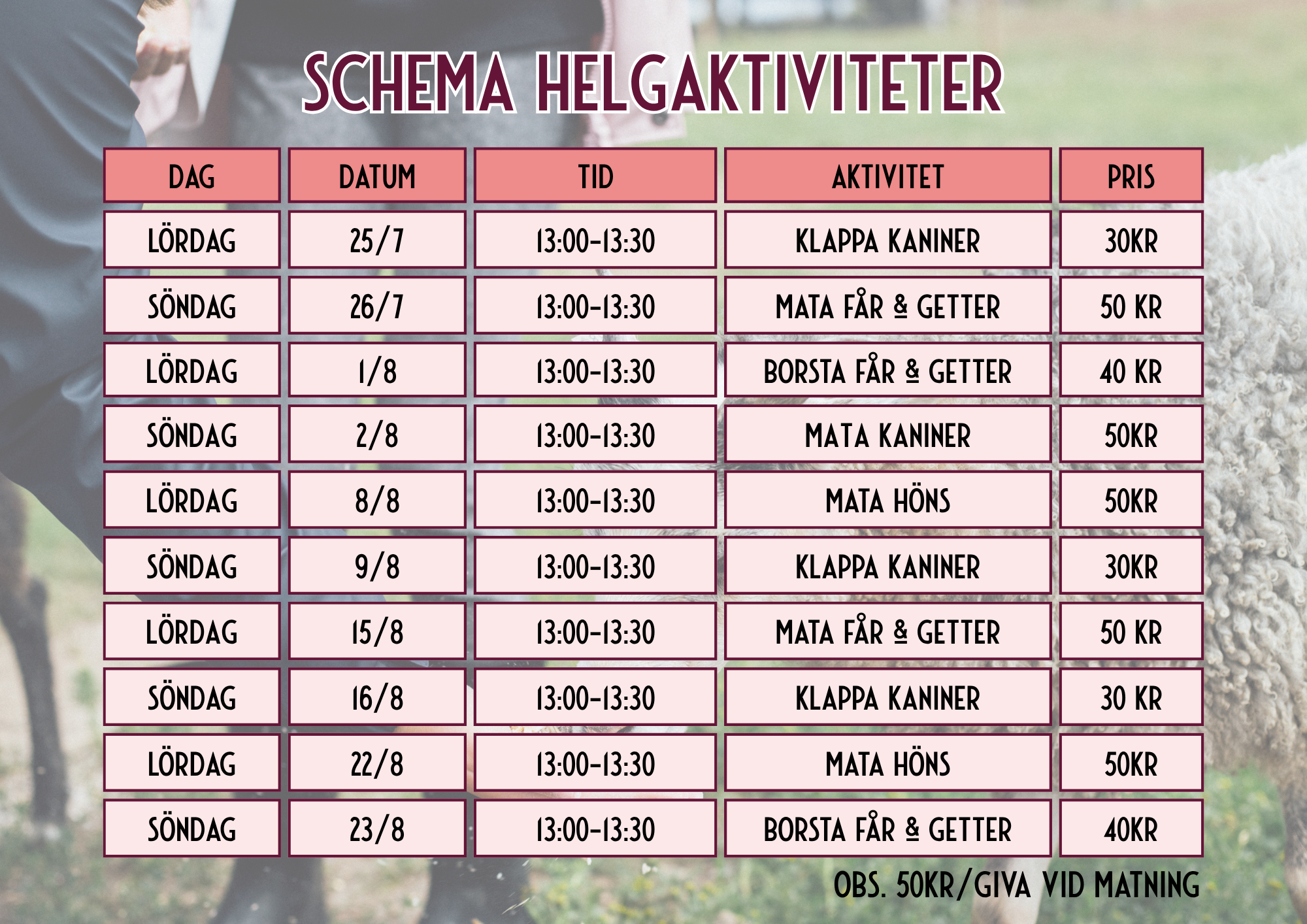 Helgktiviteter Sävja